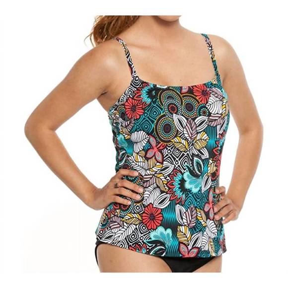 NEW TOPANGA BY T.H.E. lingerie strap tankini top in tobago